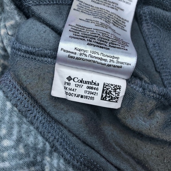 COLUMBIA Quarter Zip Grey Fleece Pullover sweater small - Picture 7 of 9